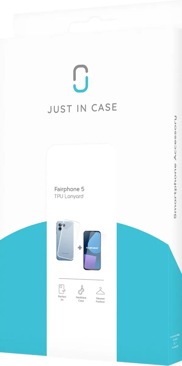 Just in Case Soft TPU + Tempered Glas Hoesje Fairphone 5 - 8316295 - Transparant - afbeelding 6 van 6