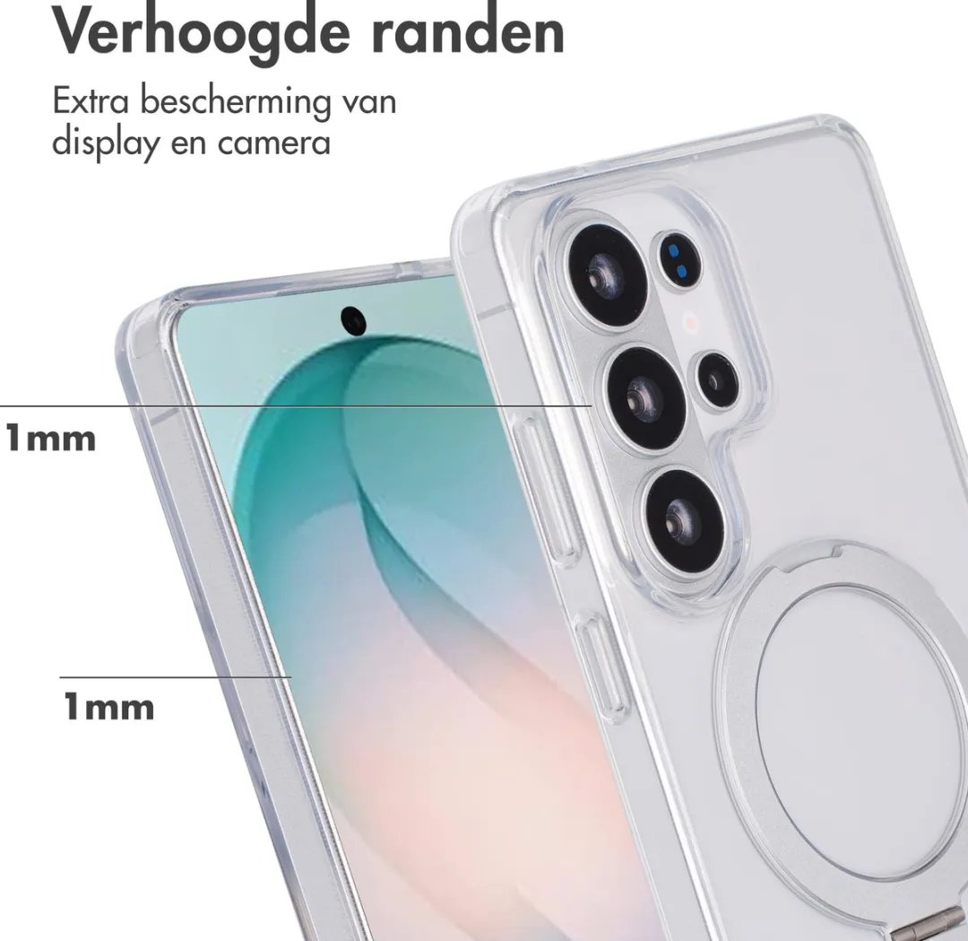 Accezz Hoesje Samsung Galaxy S26 Ultra Magnetische Ring - Transparant - afbeelding 6 van 6