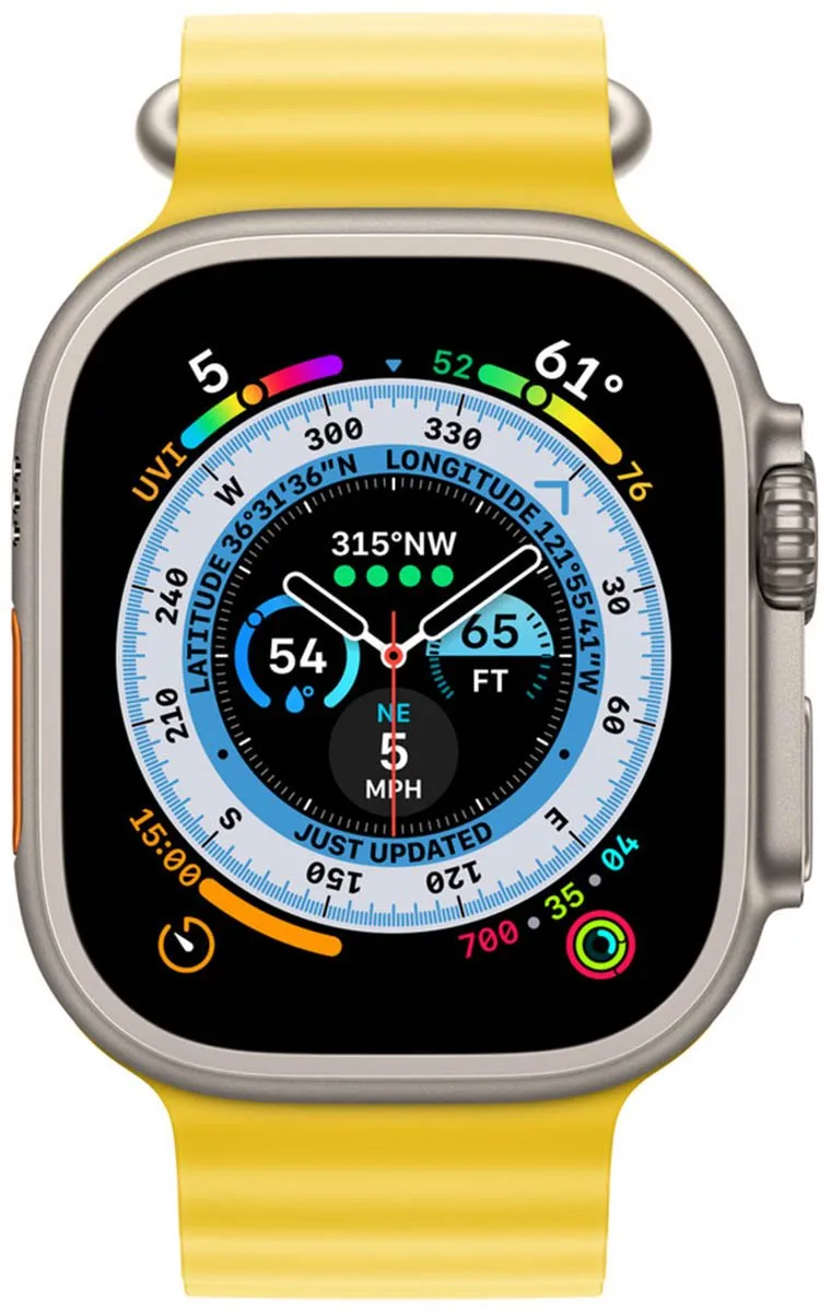Apple Watch Ultra Geel Horlogeband - 49mm - afbeelding 6 van 6