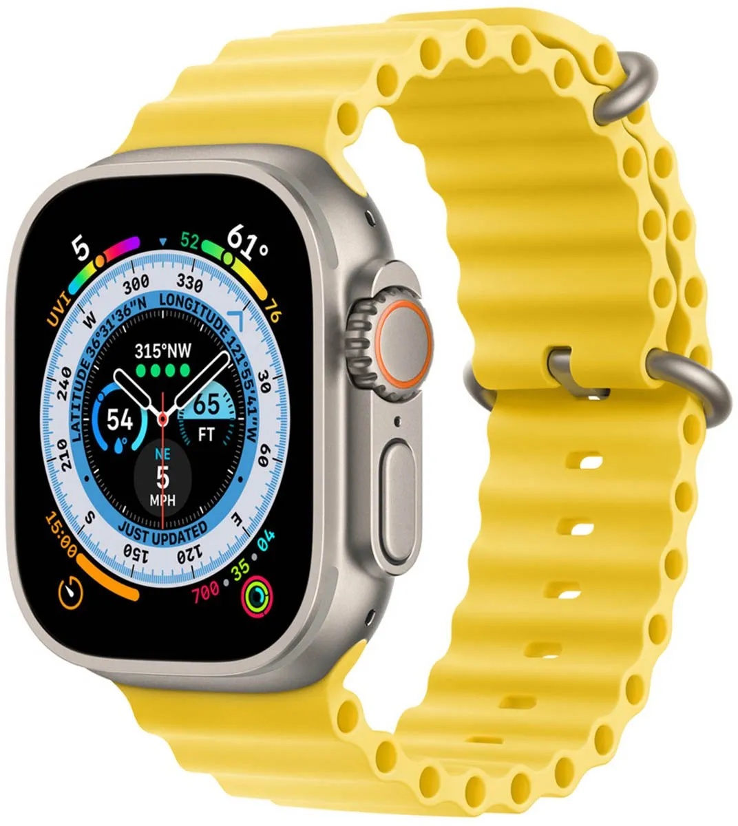Apple Watch Ultra Geel Horlogeband - 49mm
