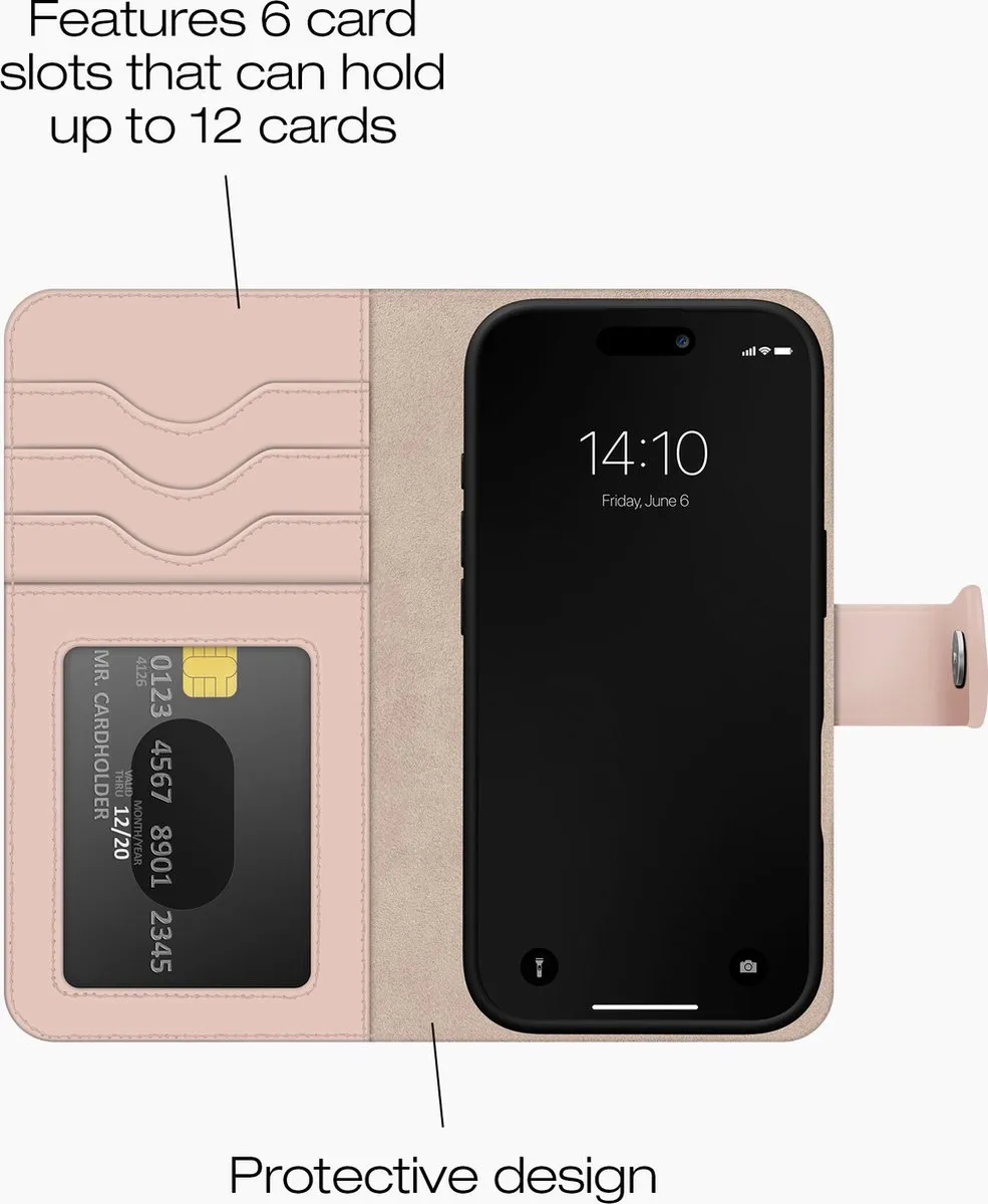 iDeal of Sweden Magnet Wallet+ IDMWP-I2461-51 - iPhone 16 - Roze