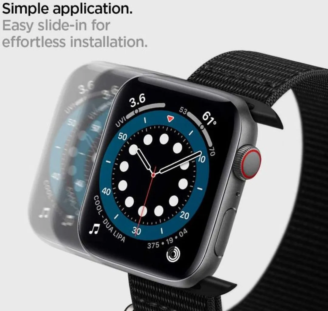 Spigen Durapro Flex Bandje - Apple Watch 42/44/45/49mm - Zwart