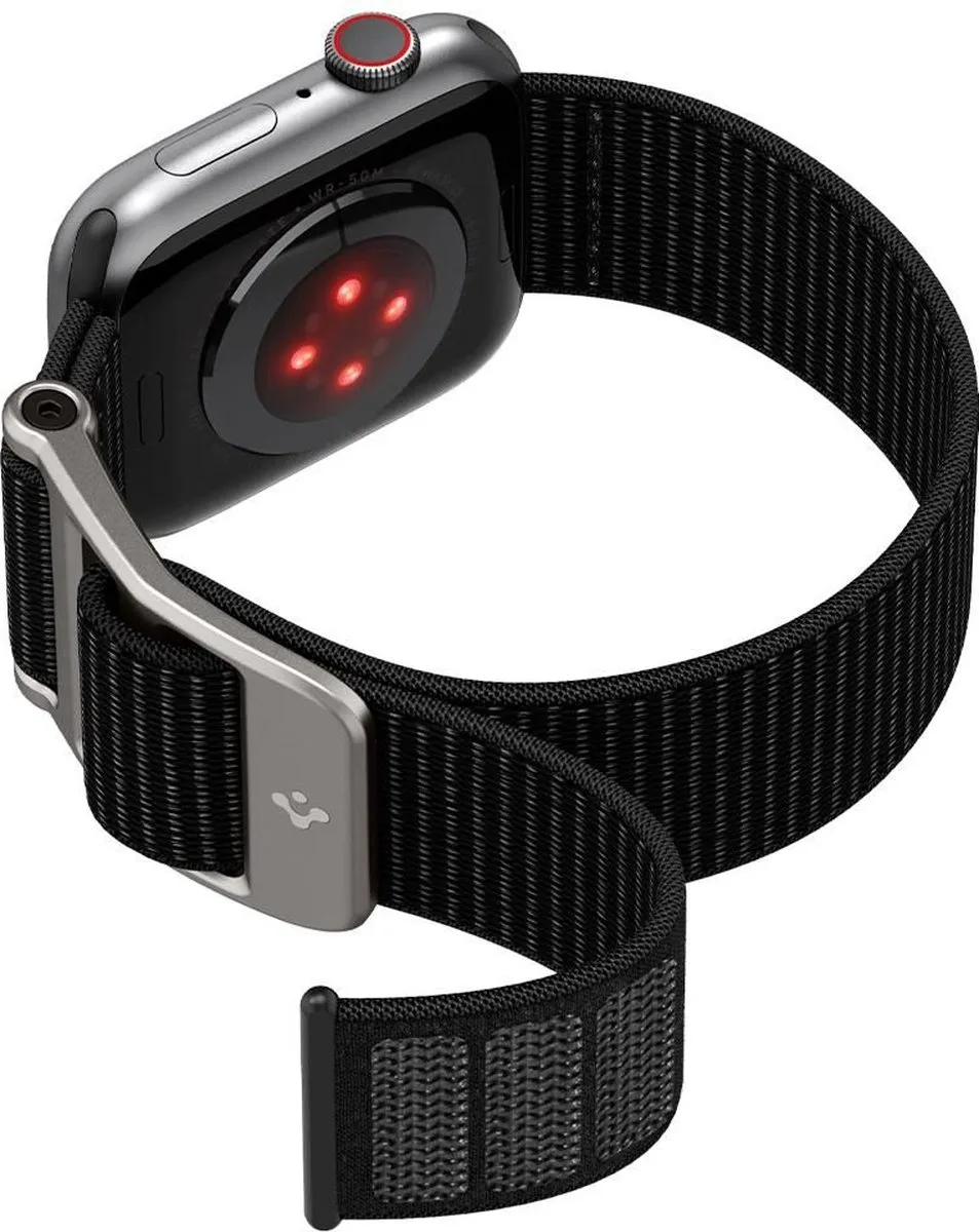 Spigen Durapro Flex Bandje - Apple Watch 42/44/45/49mm - Zwart