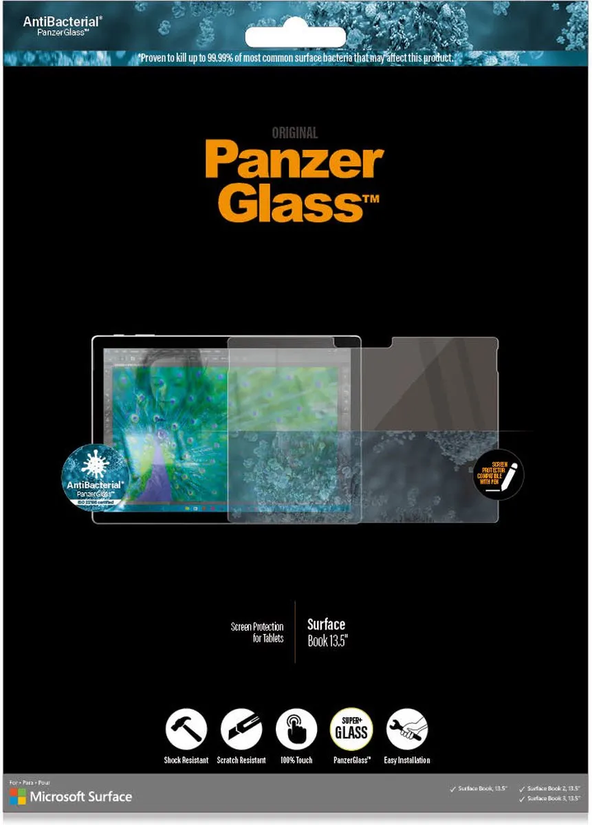 PanzerGlass 558796 Privacy Screenprotector - Microsoft Surface Book 3 13.5" - Zwart
