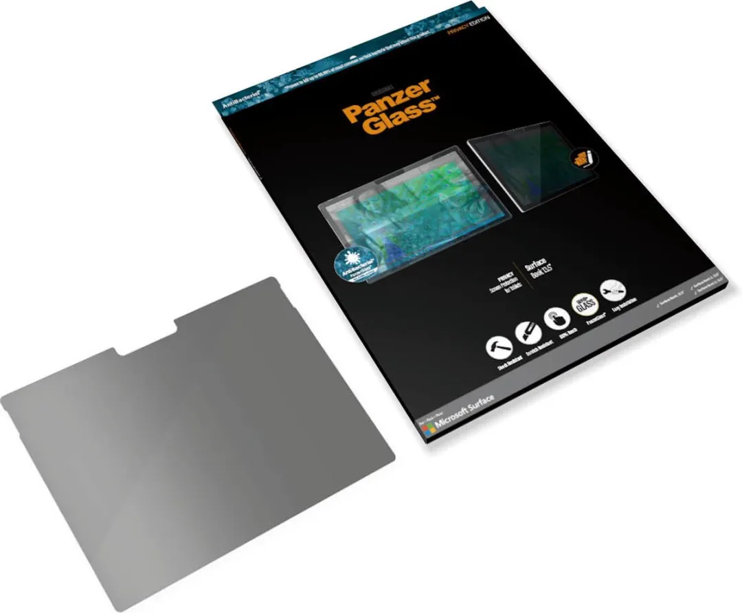 PanzerGlass 558796 Privacy Screenprotector - Microsoft Surface Book 3 13.5" - Zwart