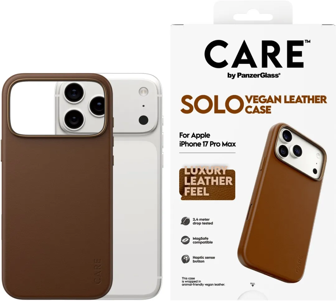 PanzerGlass CARE Solo Case iPhone 17 Pro Max - Bruin