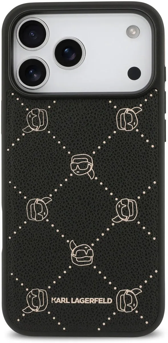 Karl Lagerfeld iPhone 17 Pro Telefoonhoesje - MagSafe - Zwart