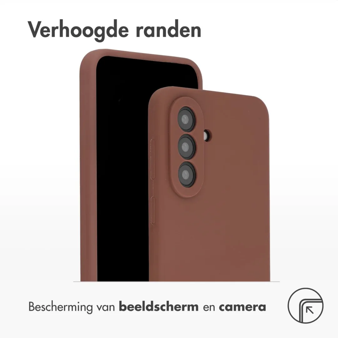 Accezz Hoesje Samsung Galaxy A37 - Liquid Silicone Brown