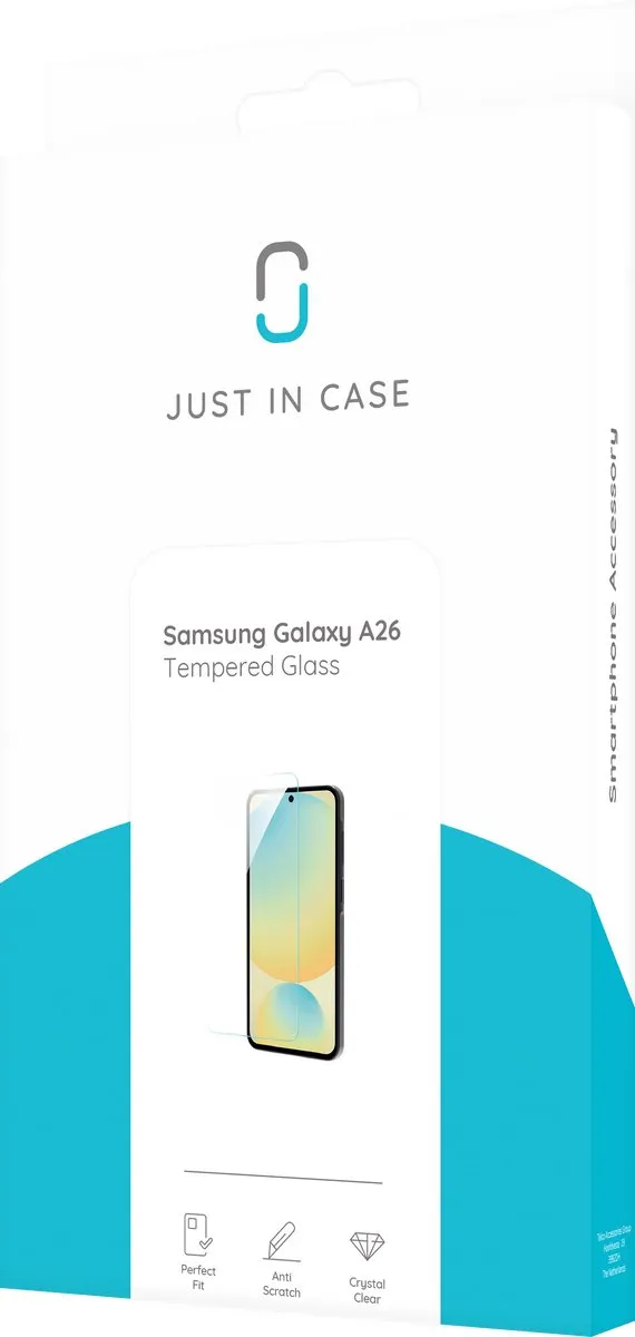 Just in Case Screenprotector Samsung Galaxy A26 - Gehard Glas