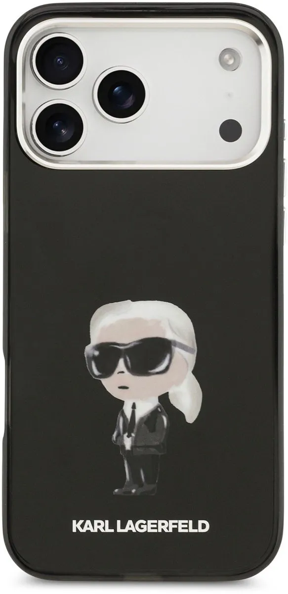 Karl Lagerfeld iPhone 17 Pro Max Hoesje 3666339531683 - Zwart
