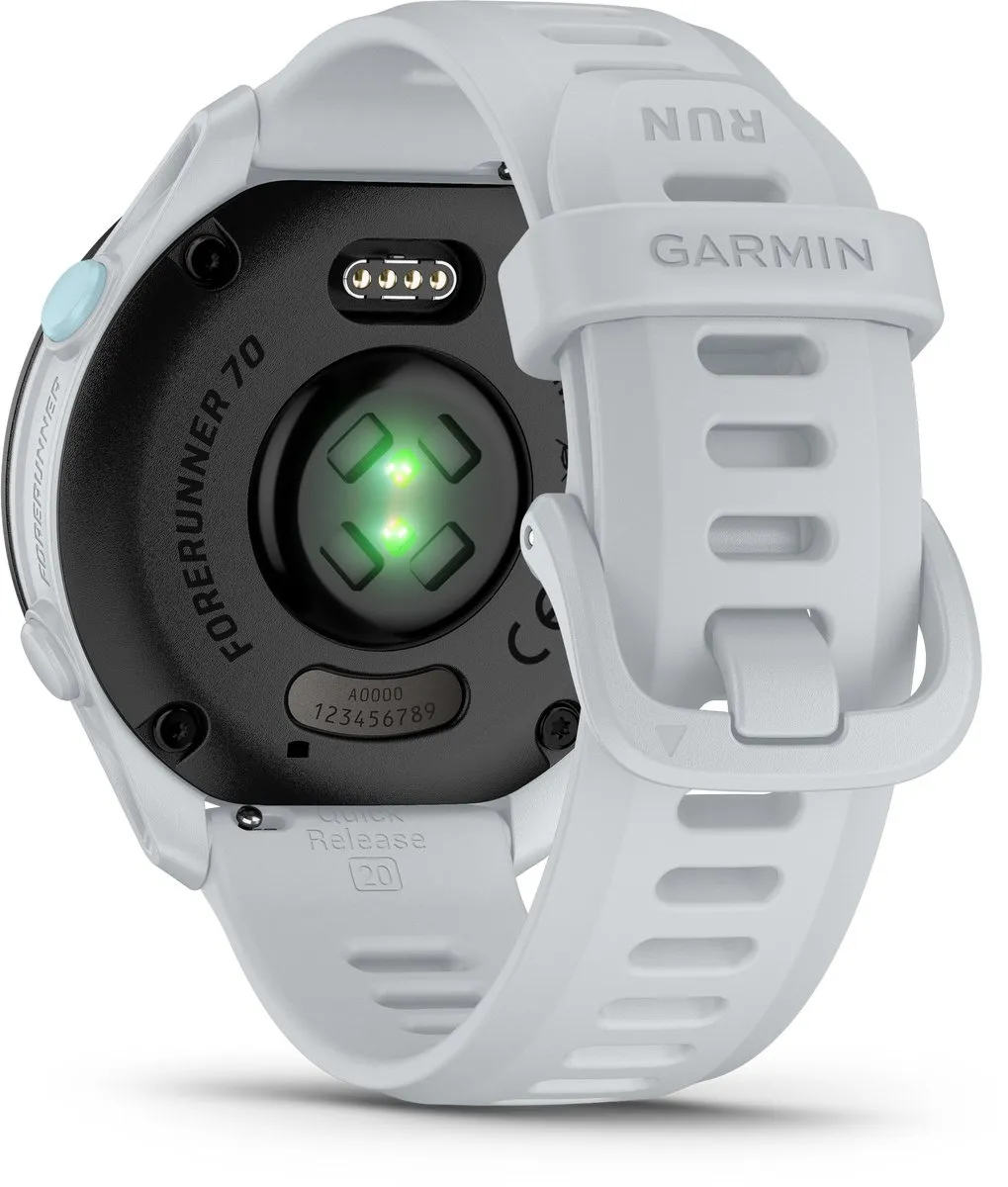 Garmin Forerunner 70 GPS Hardloophorloge 42,6mm - Wit - afbeelding 6 van 6
