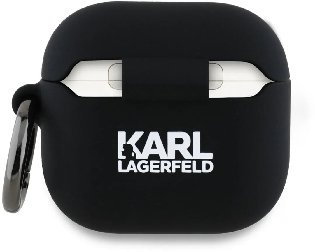 Karl Lagerfeld AirPods 4 Hoesje 3D Choupette Zwart - Transparent