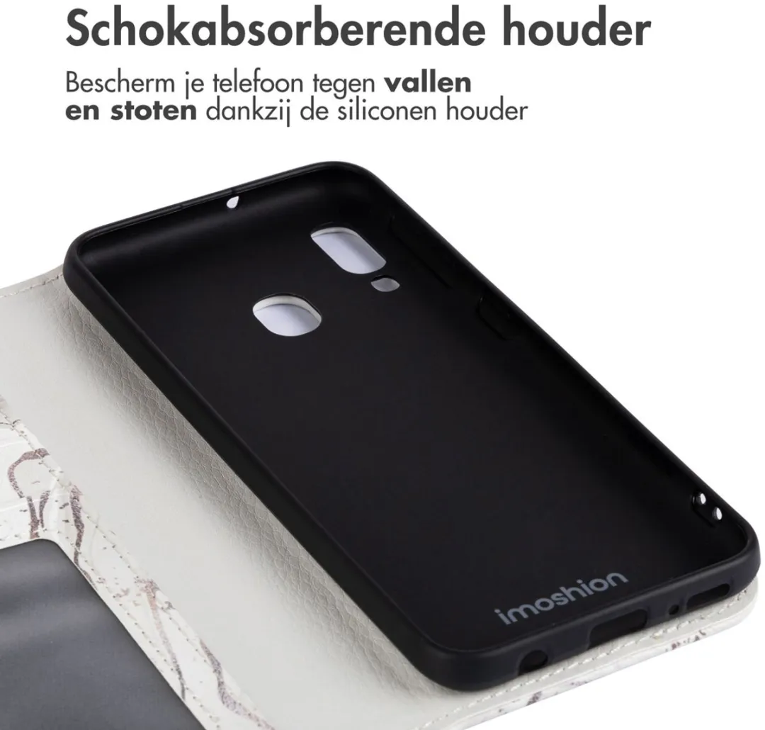 Imoshion Galaxy A20e Hoesje - Sandy Marble - 3 Pasjes