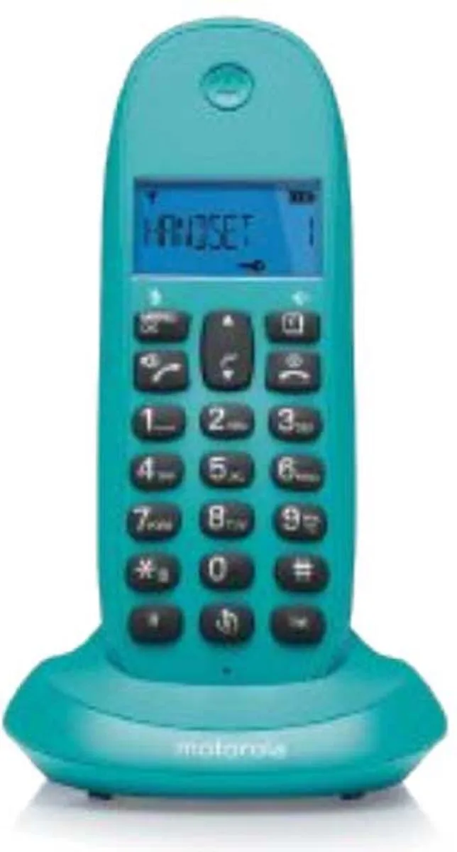 Motorola C1001 Telefoon - 1 Handset - 300mAh - Turquoise - afbeelding 6 van 6
