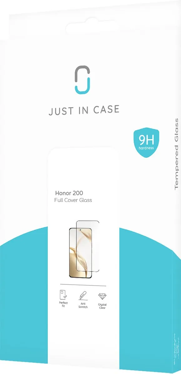 Just in Case Screenprotector Honor 200 Full Cover - 1 Stuk