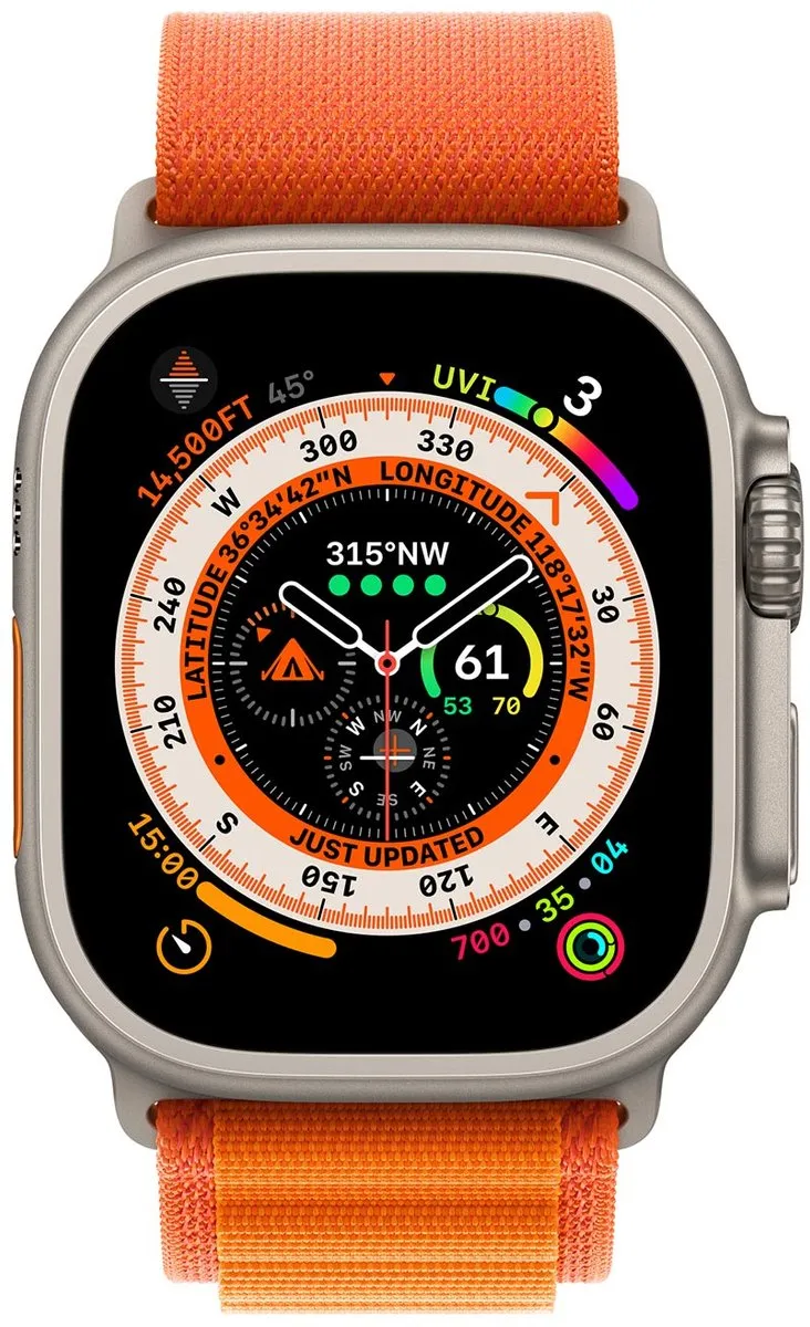 Apple Watch Ultra Alpinebandje 49mm - Oranje - Small