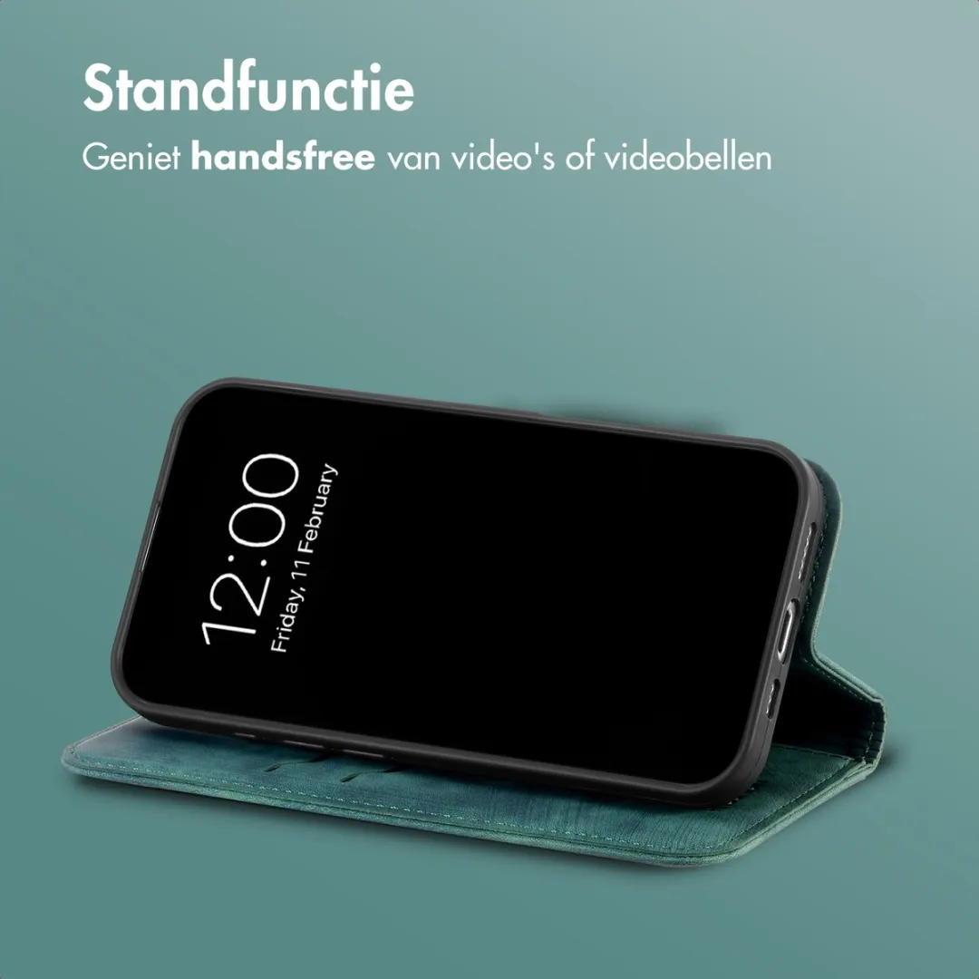 Imoshion Hoesje Motorola Edge 70 Fusion Slim Bookcase - 2 Pasjes - Groen