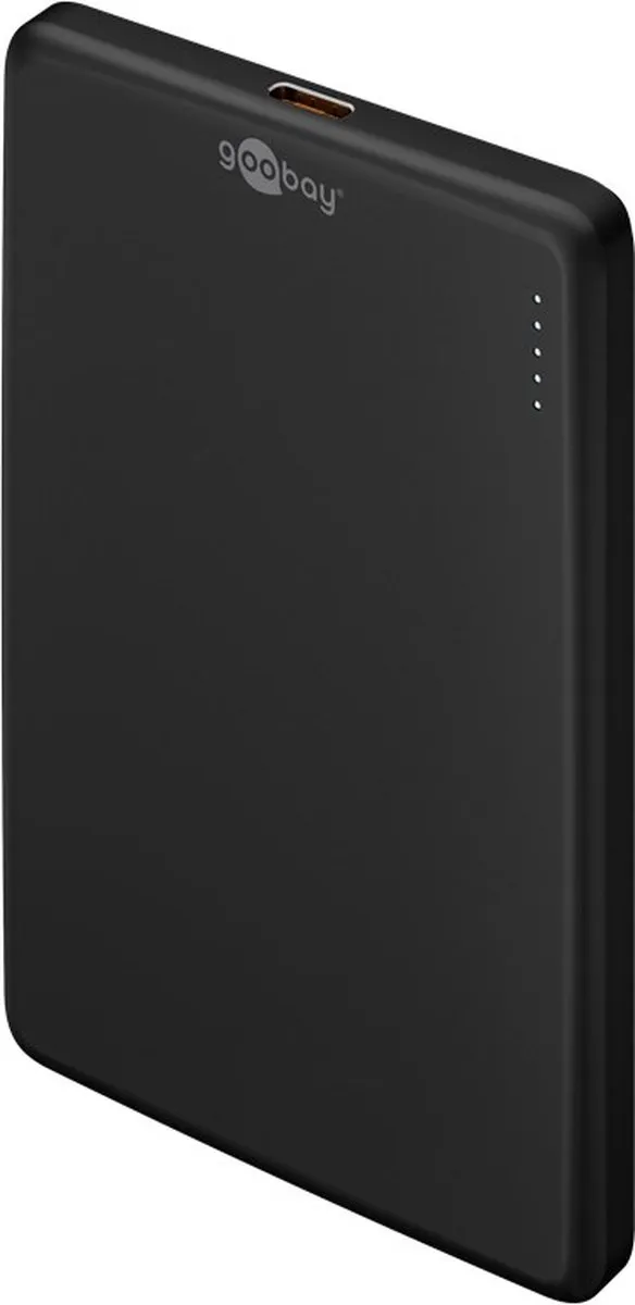 Goobay 70182 Powerbank - 5.000mAh - 20W Qi MagSafe - Zwart
