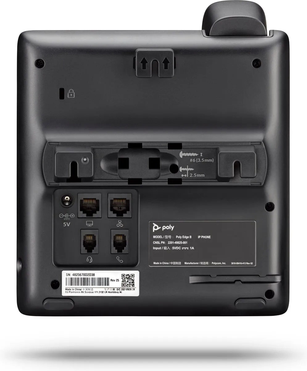 HP Poly Edge B10 IP-telefoon - 2.8" - Zwart