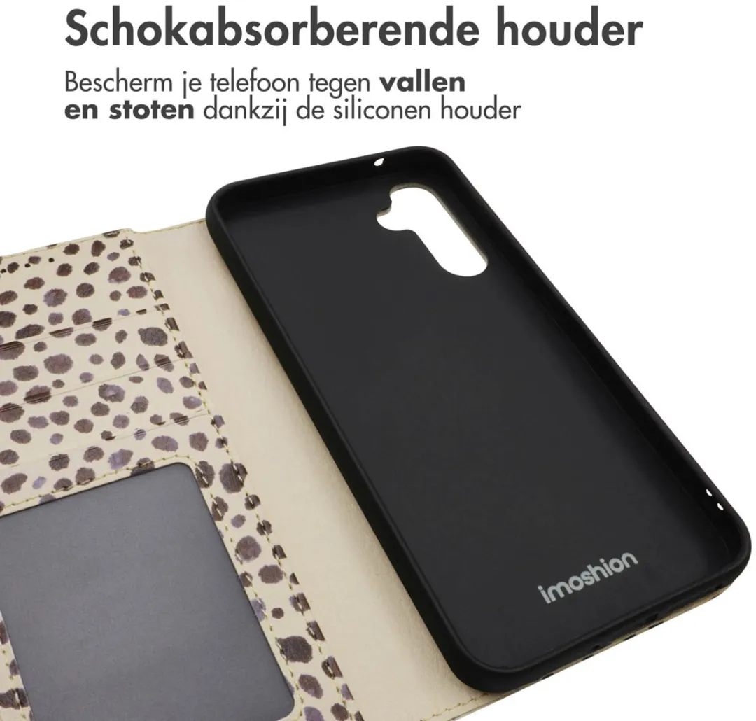 Imoshion Samsung Galaxy A34 Hoesje - Black And White Dots - 3 Pasjes