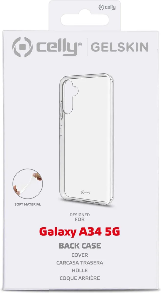 Celly Gelskin Siliconen Hoesje 8021735200789 - Transparant - afbeelding 6 van 6
