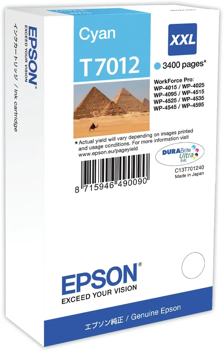 Epson T7012XXL Inktcartridge