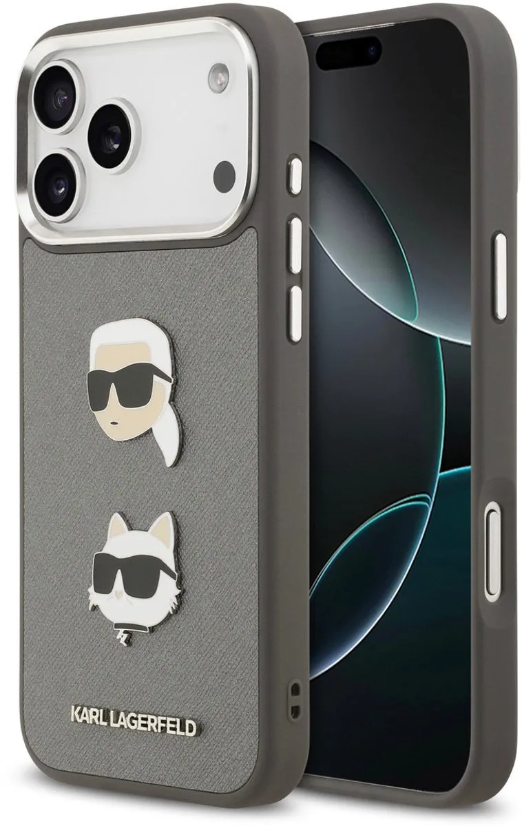 Karl Lagerfeld iPhone 17 Pro Max Hoesje Grey