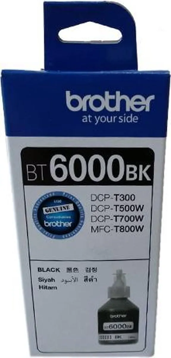 Brother BT6000BK Inktcartridge - 6000 pagina's - 108ml - Zwart