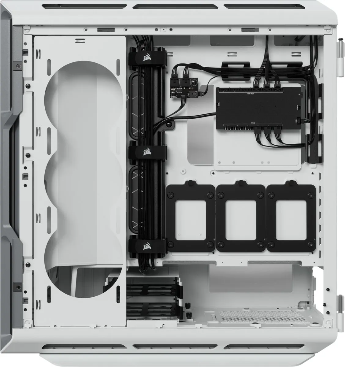 Corsair iCUE 5000T RGB Wandkast - 6 Bays - Wit