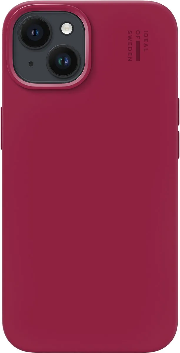 iDeal of Sweden iPhone 16 Silicone Case MagSafe Cranberry - afbeelding 2 van 6
