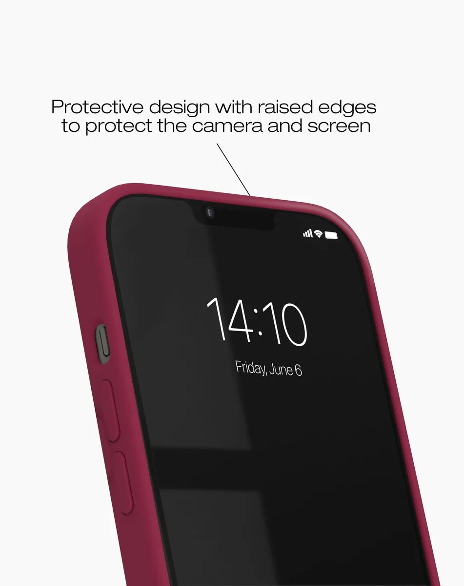 iDeal of Sweden iPhone 16 Silicone Case MagSafe Cranberry - afbeelding 6 van 6