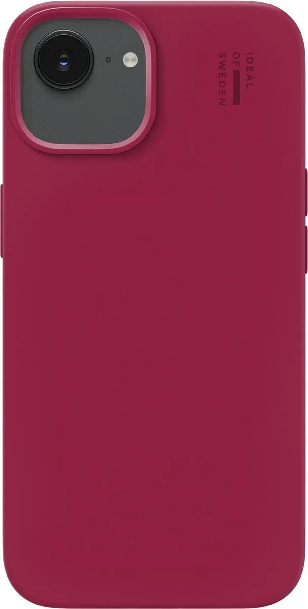 iDeal of Sweden iPhone 16 Silicone Case MagSafe Cranberry
