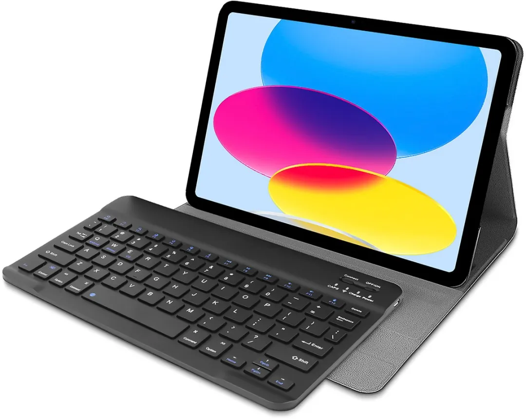 Just in Case iPad 10/11 Toetsenbordhoes - Zwart