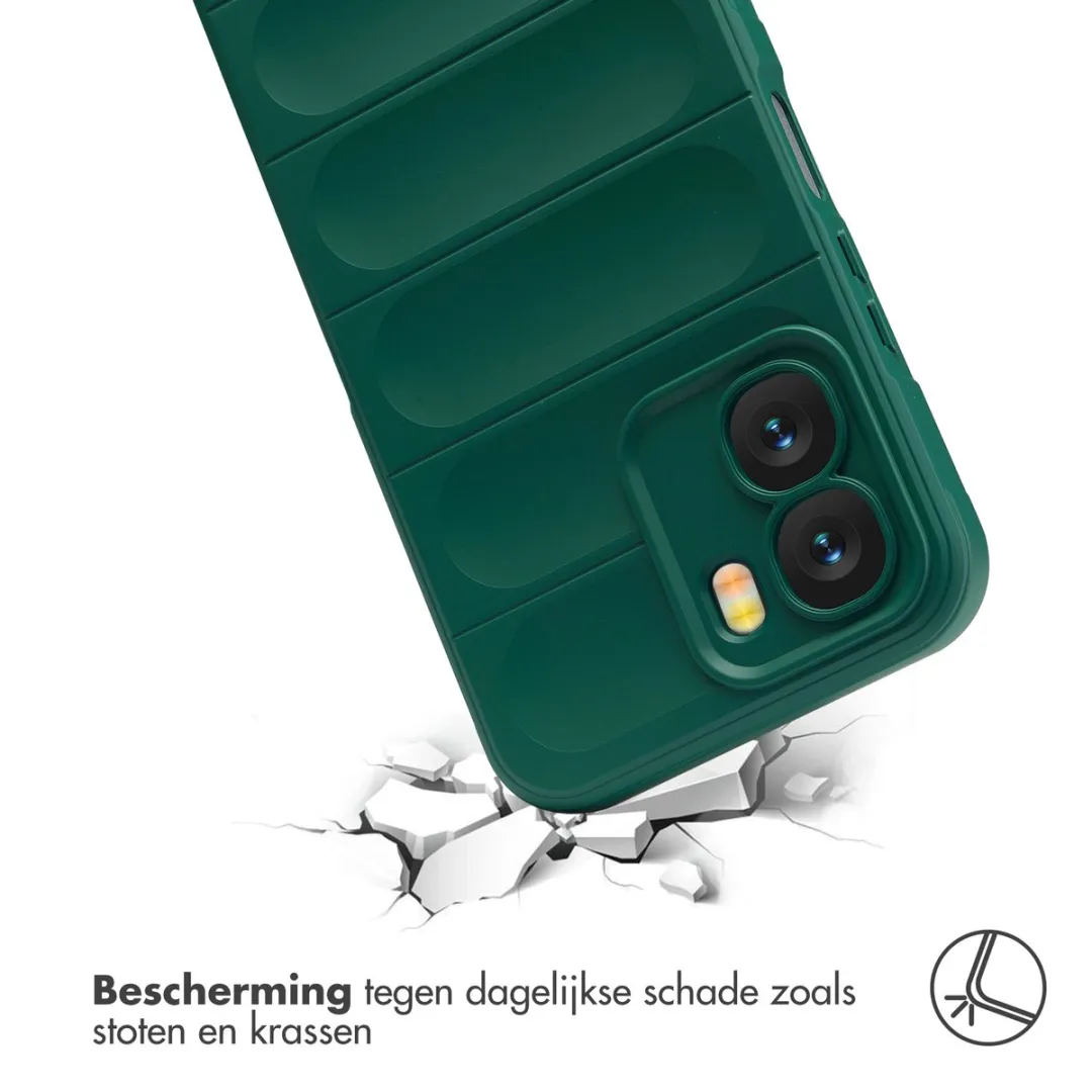 Imoshion Hoesje Oppo A6X 5G - Donkergroen