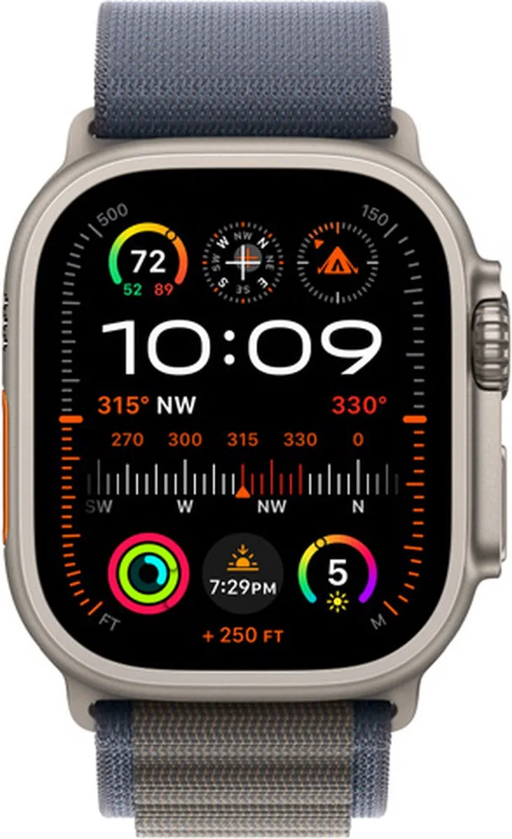 Apple Watch Ultra Blauw Alpine Lint - 49mm