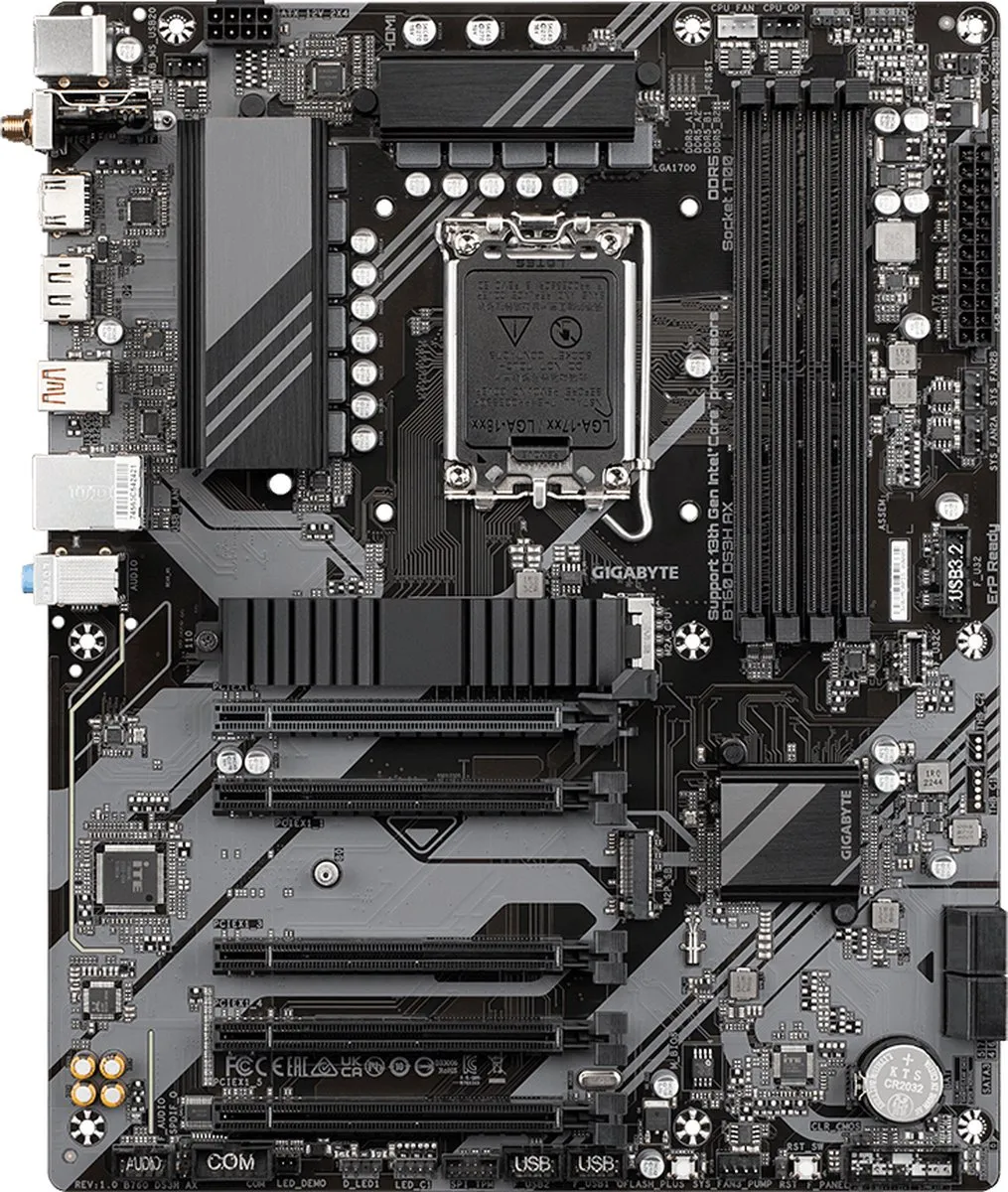 Gigabyte B760 DS3H AX Moederbord - ATX - LGA 1700