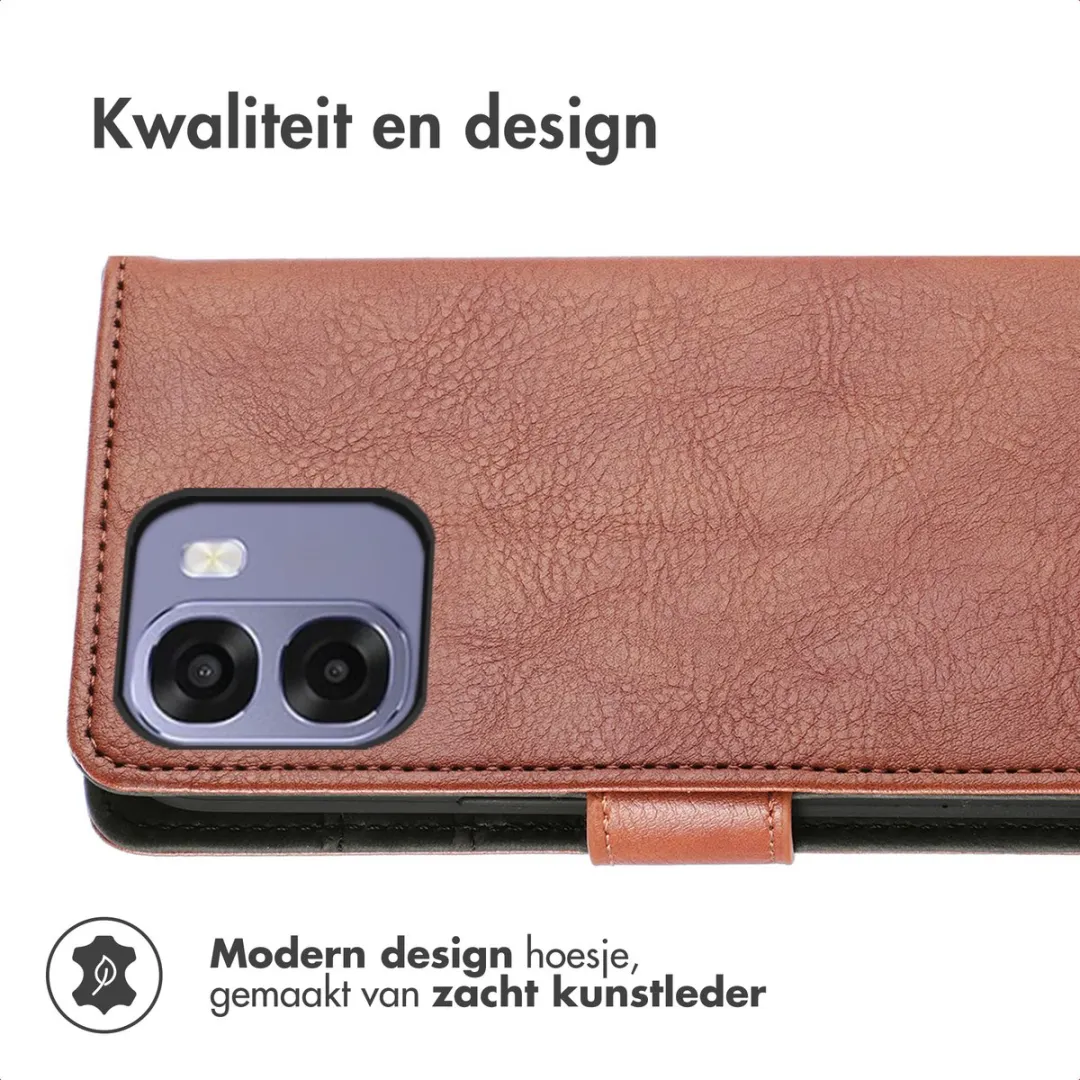 Imoshion Hoesje Oppo A6X 5G - 3 Pasjes - Bruin
