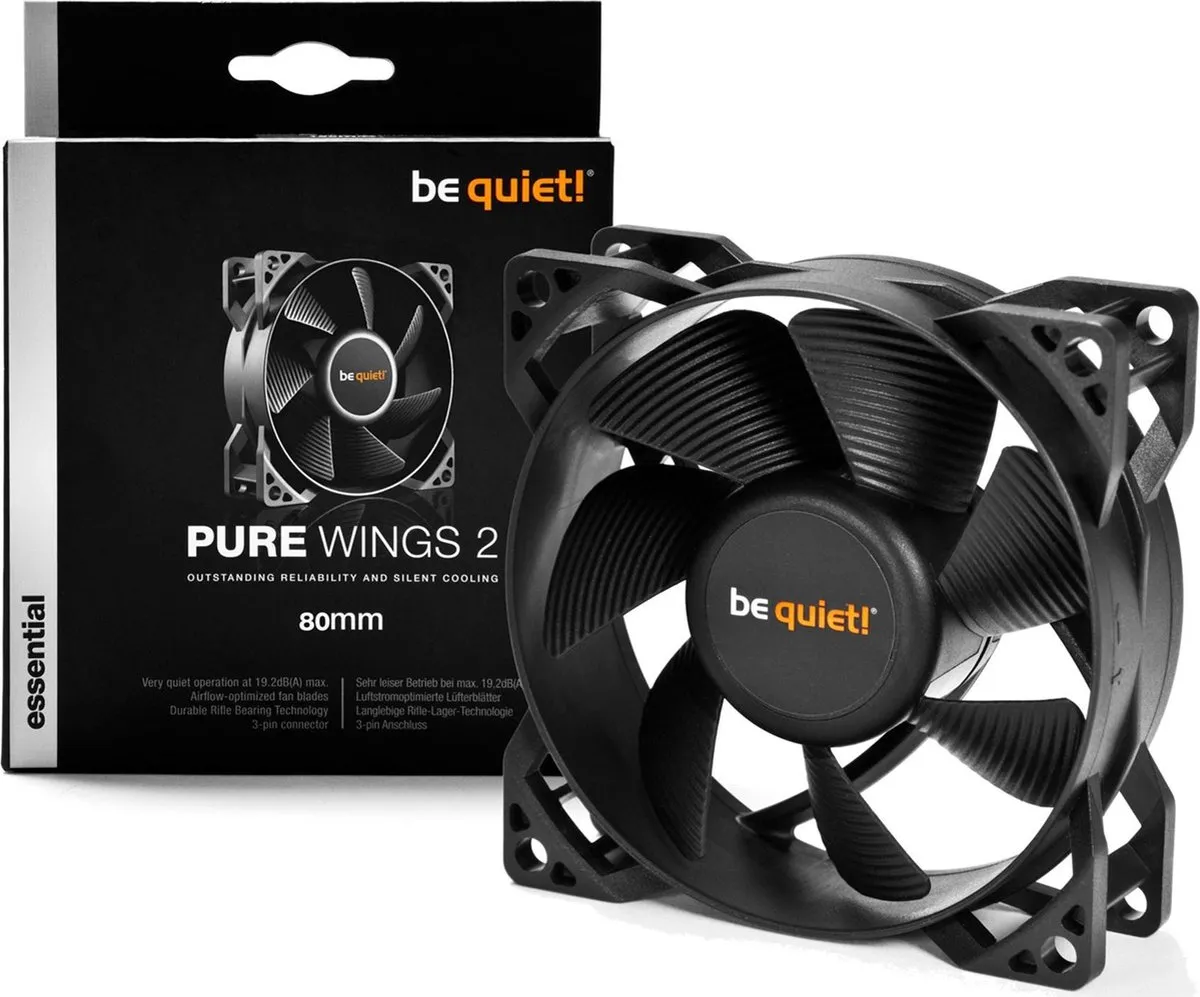 be quiet! Pure Wings 2 BL044 80mm Ventilator - Zwart