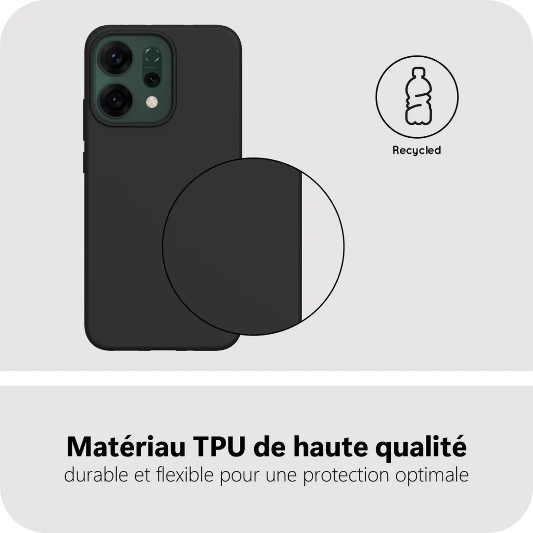 Just in Case Oppo Reno14 Pro Hoesje Siliconen - Zwart