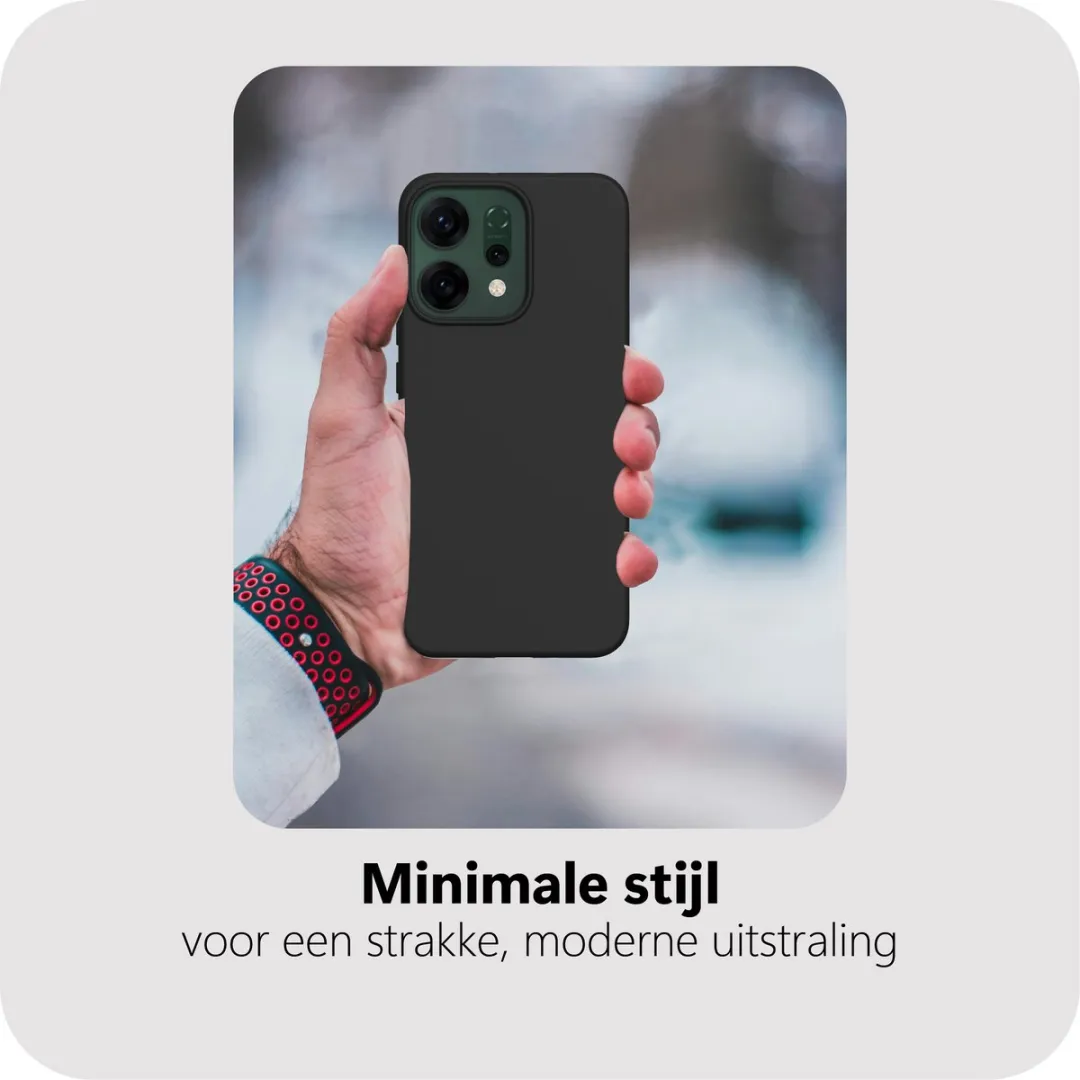 Just in Case Oppo Reno14 Pro Hoesje Siliconen - Zwart