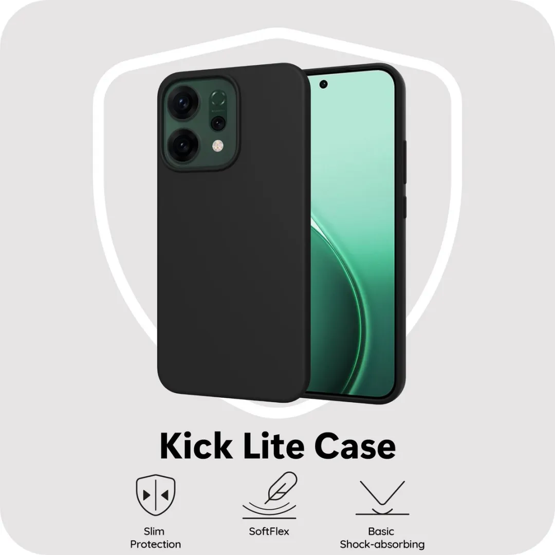 Just in Case Oppo Reno14 Pro Hoesje Siliconen - Zwart