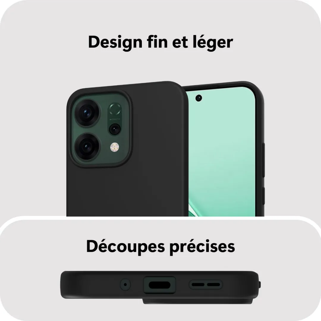 Just in Case Oppo Reno14 Pro Hoesje Siliconen - Zwart - afbeelding 6 van 6