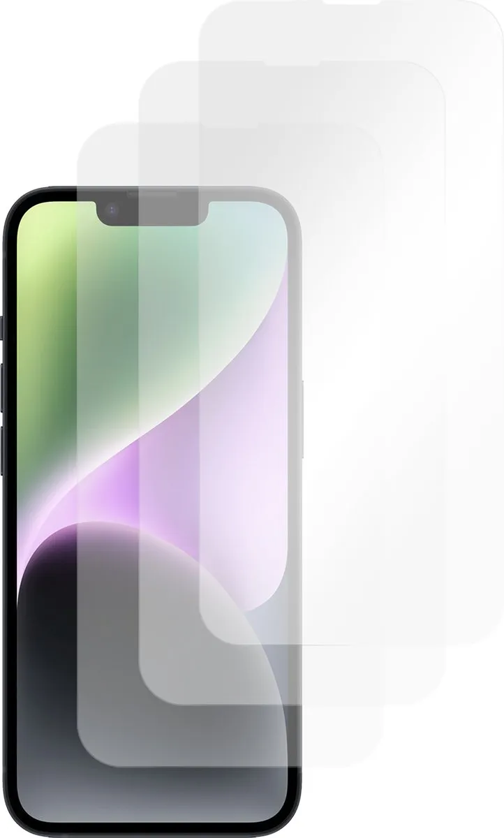 Just in Case Tempered Glas iPhone 14 - 3 Stuks