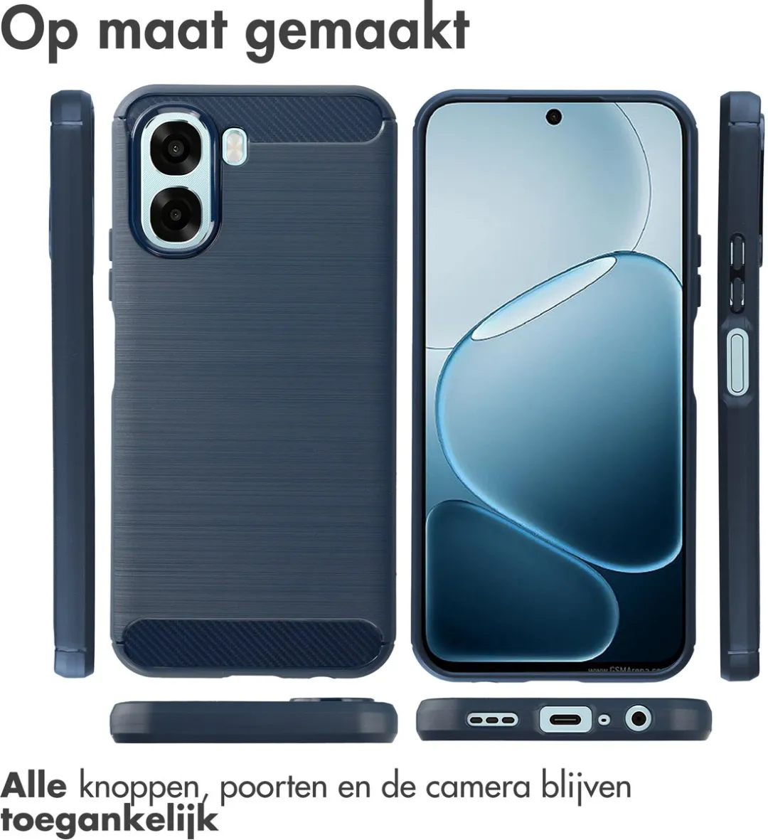 Imoshion Hoesje Oppo A6X 5G - Donkerblauw