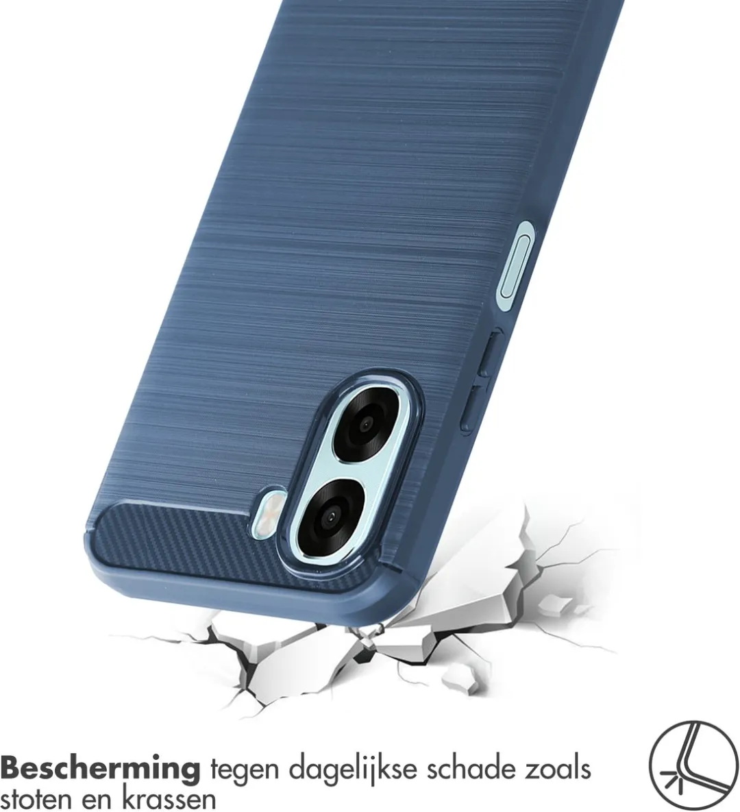 Imoshion Hoesje Oppo A6X 5G - Donkerblauw