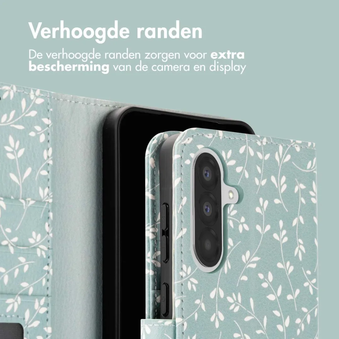 Imoshion Hoesje Samsung Galaxy A56 Smoke Green Flowers - 3 Pasjes