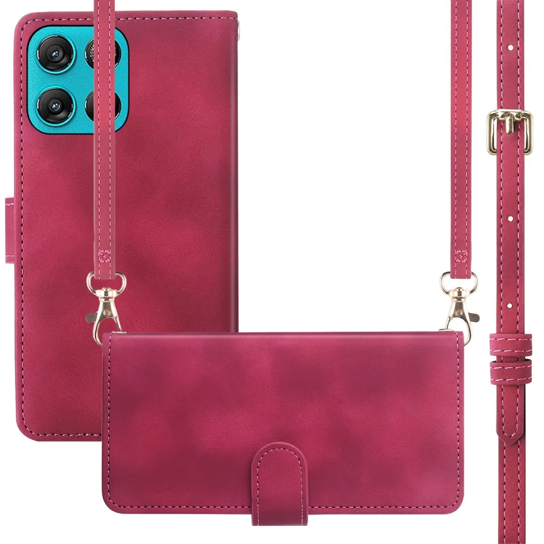 Imoshion Hoesje Motorola Moto G77 Bookcase Rood