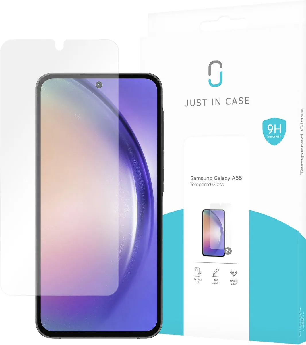 Just in Case Samsung Galaxy A55 Screenprotector - 2 Stuks