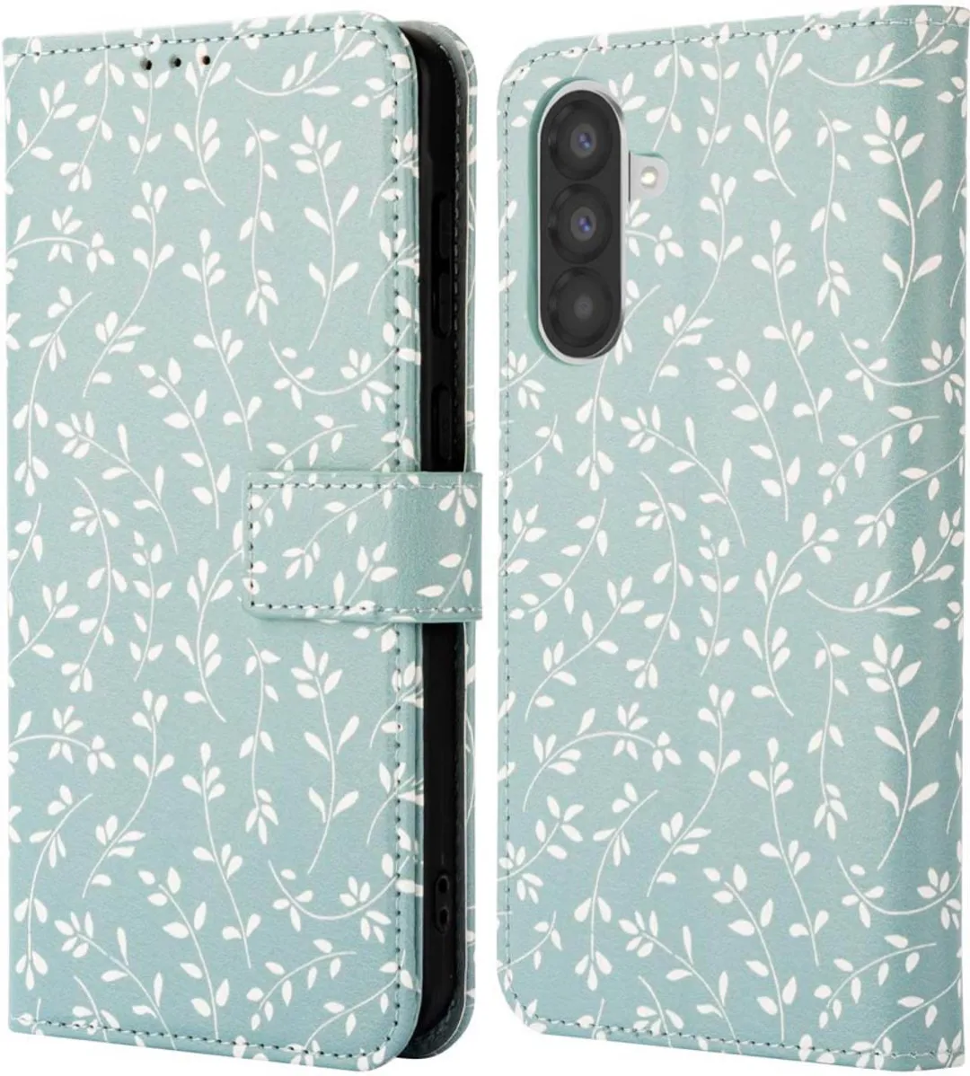 Imoshion Samsung Galaxy A26 Hoesje Smoke Green Flowers