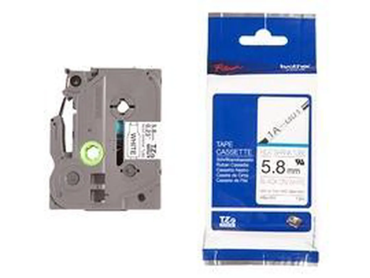 Brother HSe-211 Krimpkous 5.8mm Wit/Zwart - 1.5m - afbeelding 6 van 6